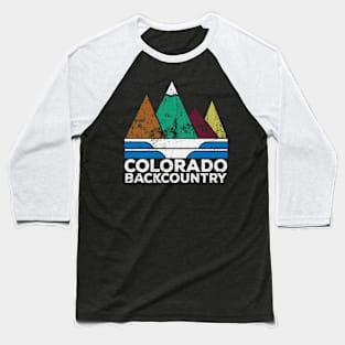 Colorado Background Adventure Shirt Baseball T-Shirt